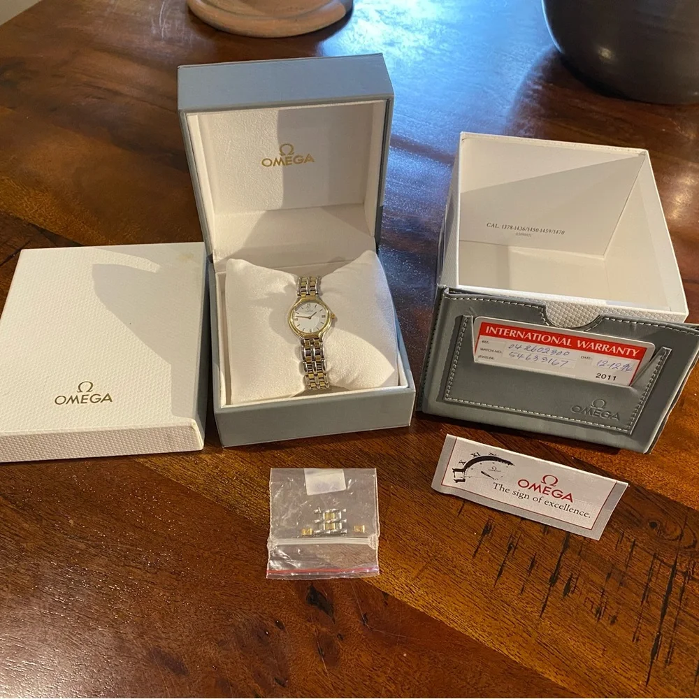 Omega Deville Women’s two tone stainless steel and 18k gold watch 1994 - Picture 3 of 16